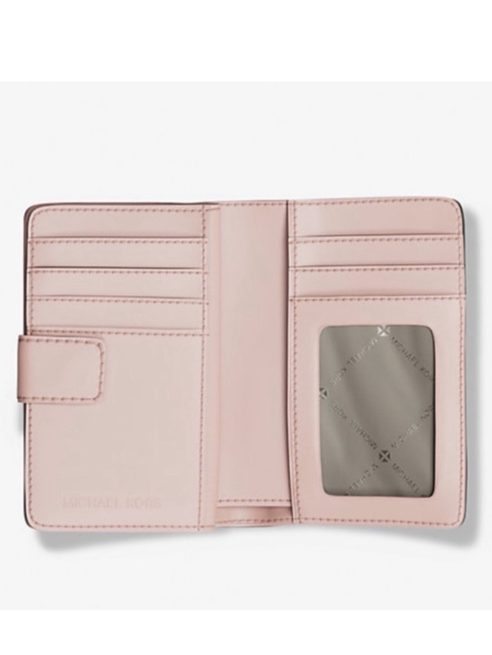 NWOT Michael Kors Powder Blush Signature Continental Wallet Gold Tone Hardware - Picture 2 of 5
